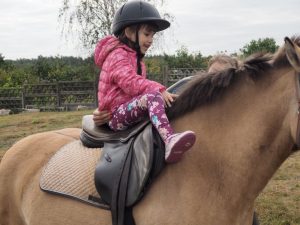 dziecko na koniu